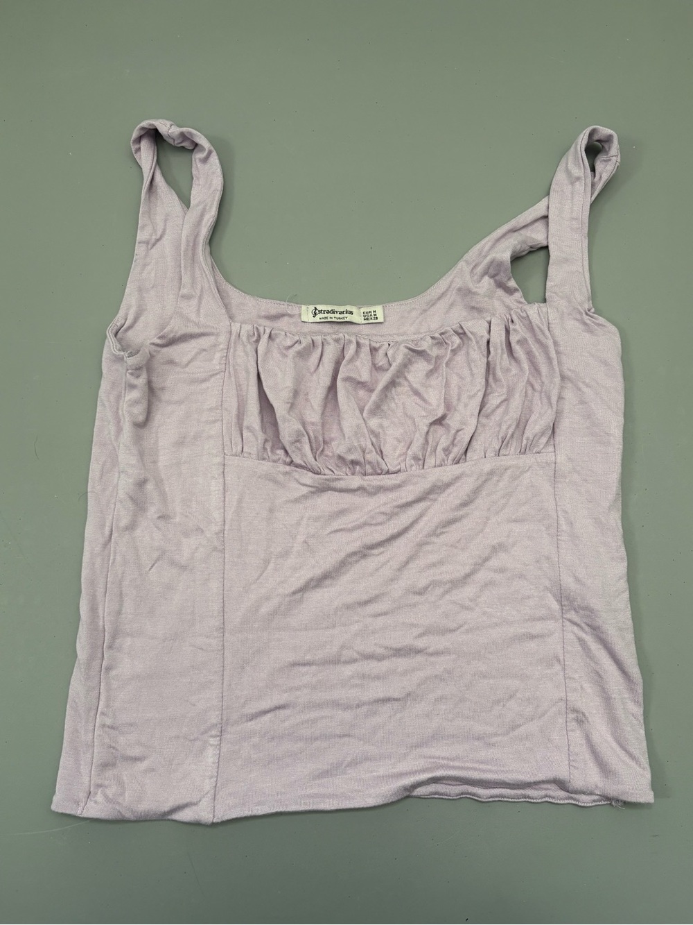 Lavender Ruched Tank Top